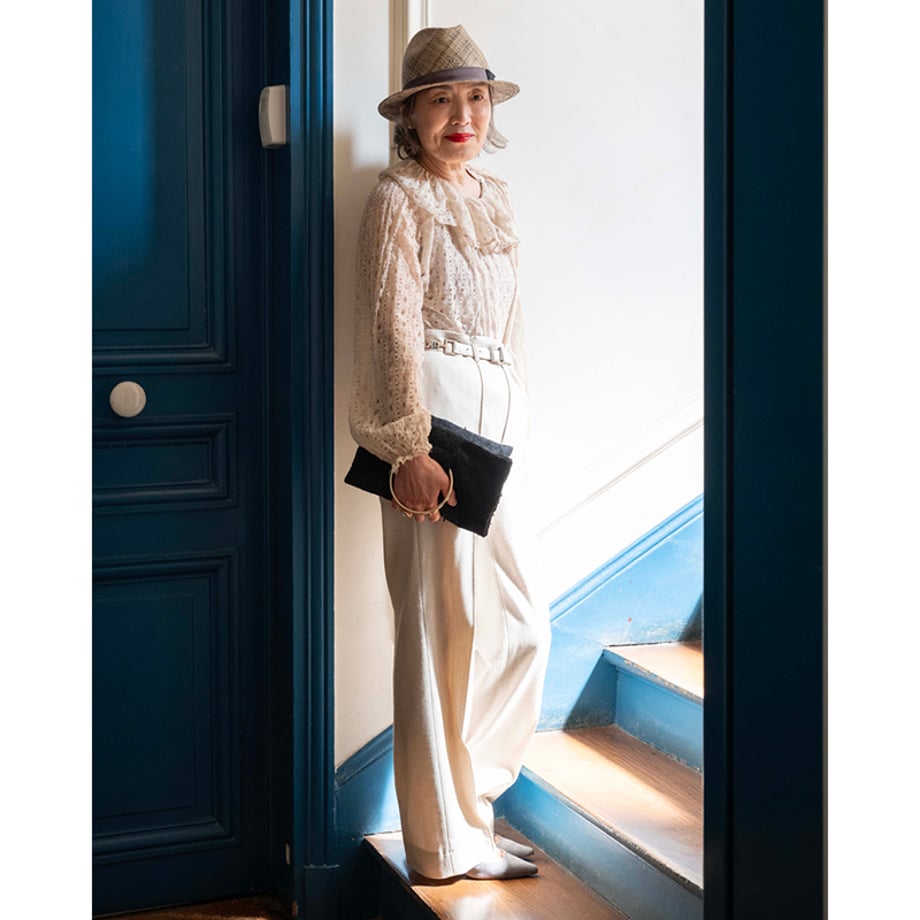 ★【ミモレ別注】ルレアッシュのレオパードツイードバッグ