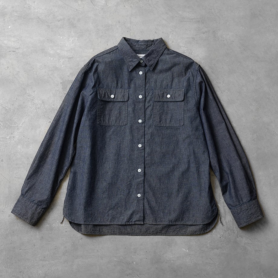 ★【ミモレ別注】マイ ウィークネスのシャンブレーシャツ【数量限定】