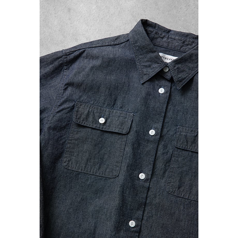 ☆【ミモレ別注】マイ ウィークネスのシャンブレーシャツ【数量限定