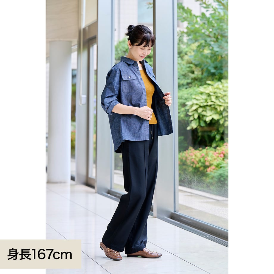 ★【ミモレ別注】マイ ウィークネスのシャンブレーシャツ【数量限定】