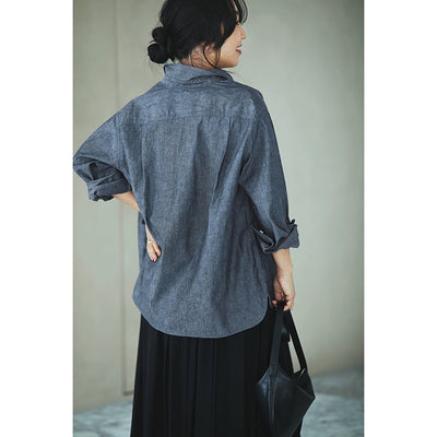 ★【ミモレ別注】マイ ウィークネスのシャンブレーシャツ【数量限定】