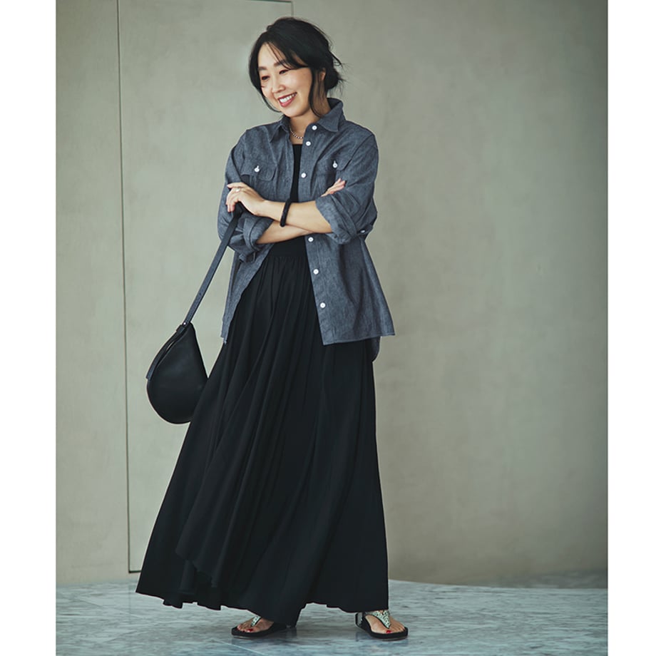 ★【ミモレ別注】マイ ウィークネスのシャンブレーシャツ【数量限定】