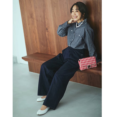 ★【ミモレ別注】マイ ウィークネスのシャンブレーシャツ【数量限定】