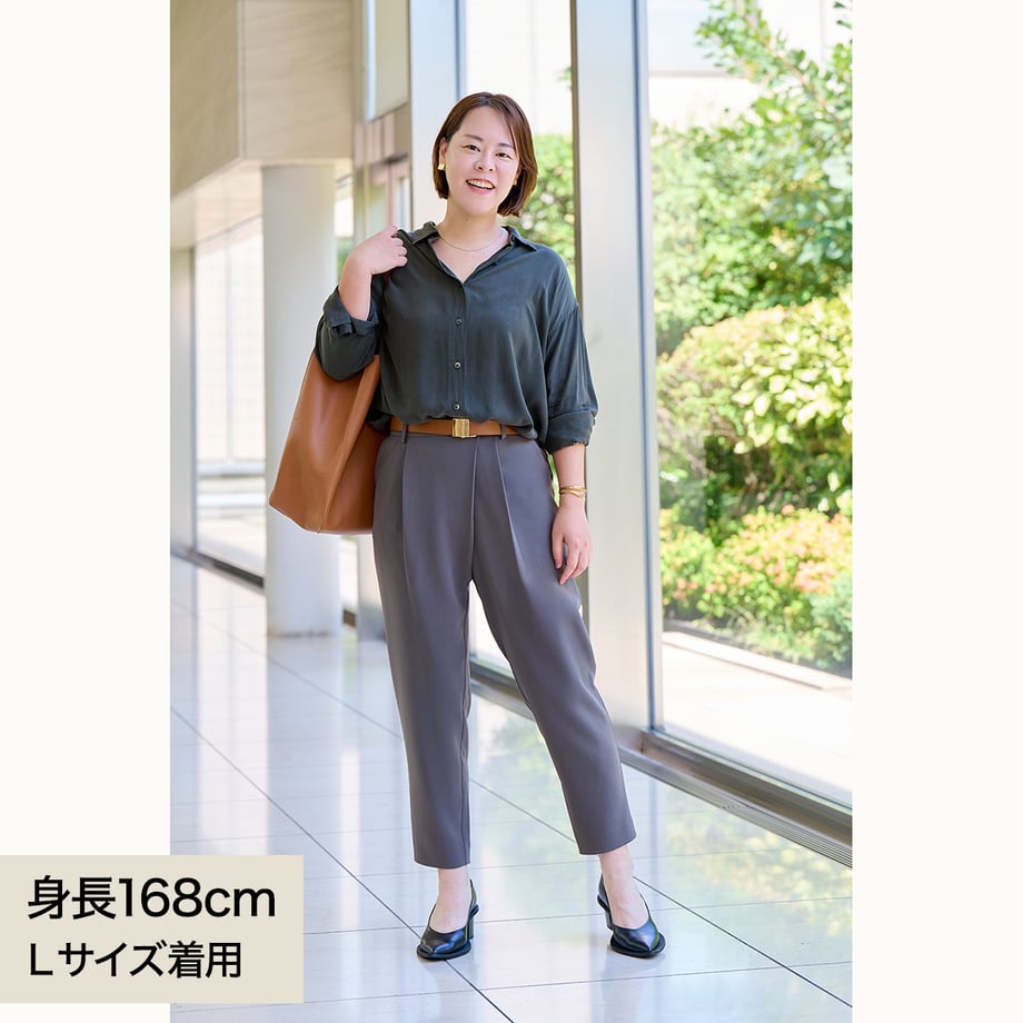 ★【ミモレ別注色】ソージュ　タックパンツ【数量限定】