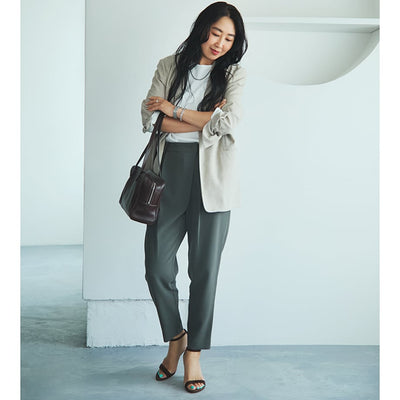 ★【ミモレ別注色】ソージュ　タックパンツ【数量限定】