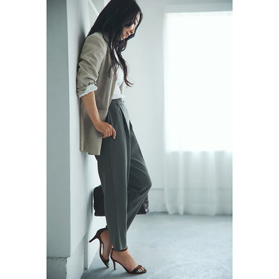 ★【ミモレ別注色】ソージュ　タックパンツ【数量限定】