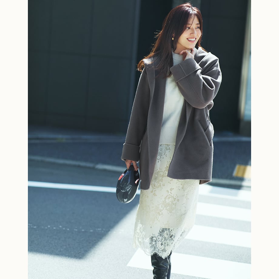 ★【ミモレ別注】アルページュストーリー フードリバーミドルコート