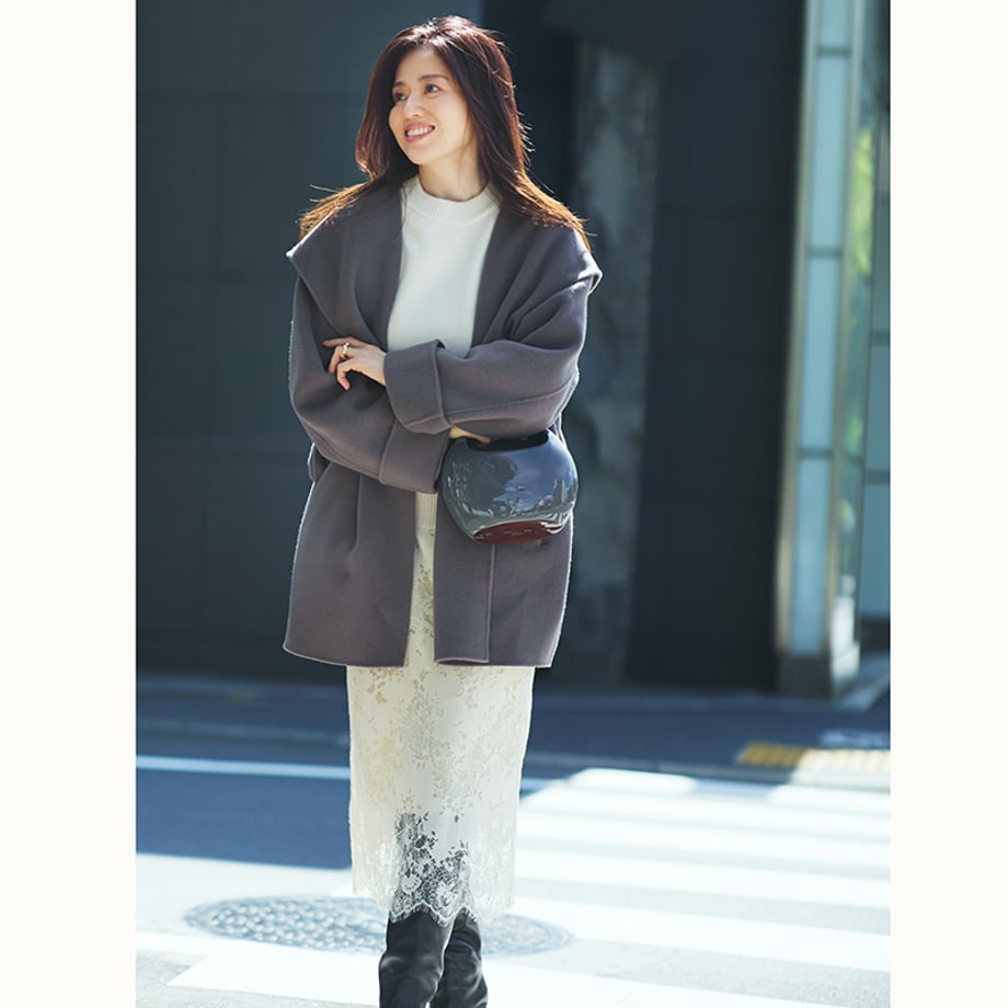 ★【ミモレ別注】アルページュストーリー フードリバーミドルコート