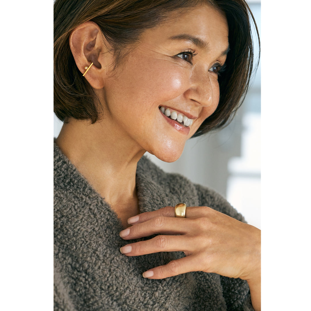 ミモレ別注】アルティーダ ウード一粒ダイヤモンドイヤーカフ – K2CSTORE